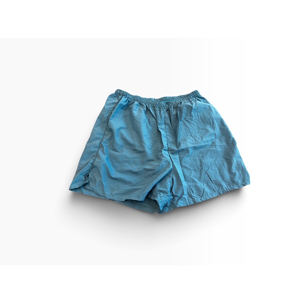 Athletic Works Shorts Teal Blue Nylon Running Gym Sporty Activewear